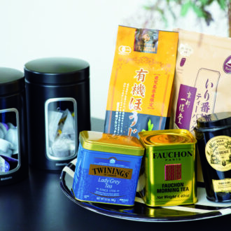 紅茶＆日本茶を飲みながら朝時間を満喫中♪