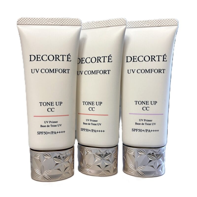 あら馬さんは、UV コンフォート トーンアップCCの3色をお試し。それぞれの仕上がりの特徴を比較して、色選びのポイントを探りました!