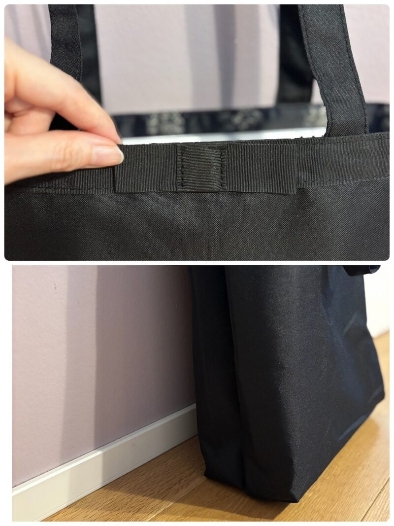 グログランリボンとマチは見た目も機能も○