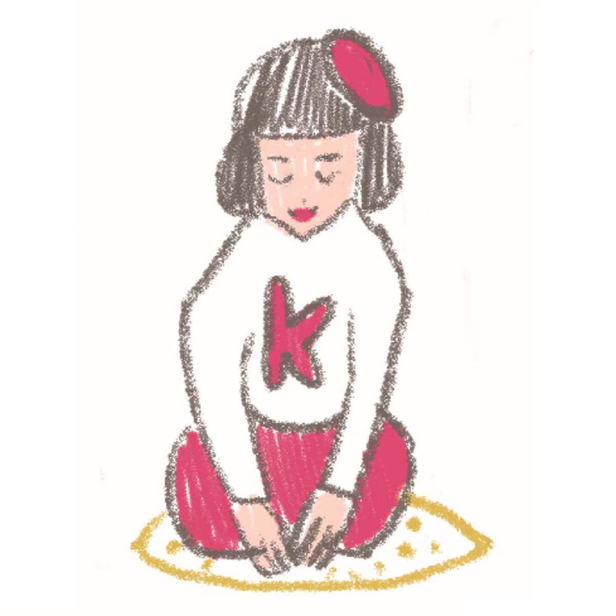 五月女ケイ子さん　イラスト