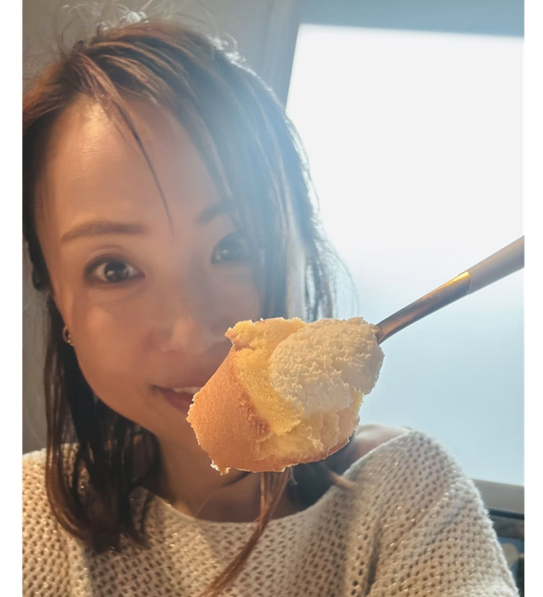 ロールケーキのひとくち