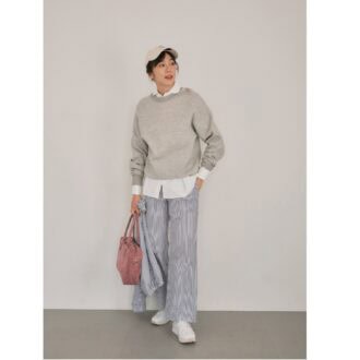 【40代ファッション】迷った朝は「ストライプ柄」で！きちんと見せ＆時短がかなう万能アイテム！【この春着たい“ときめき”アイテム】