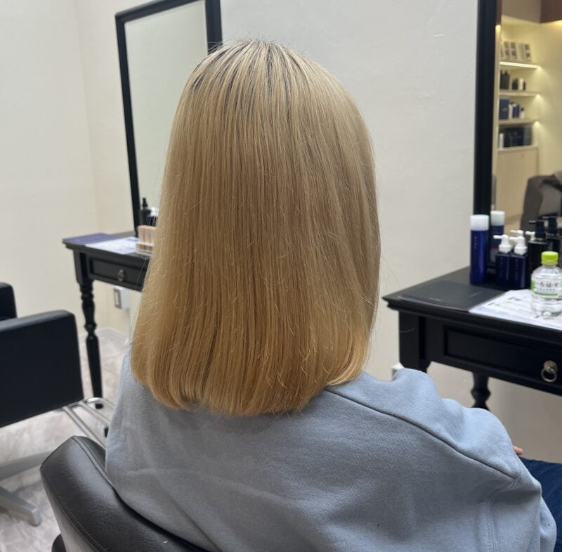 ブリーチでパサパサだった髪がちゅるん