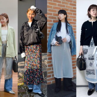 【40代ファッション】トレンドも下半身カバーも欲張れる“スカートレイヤード”のコツは？