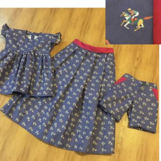 お揃い　手作り　服