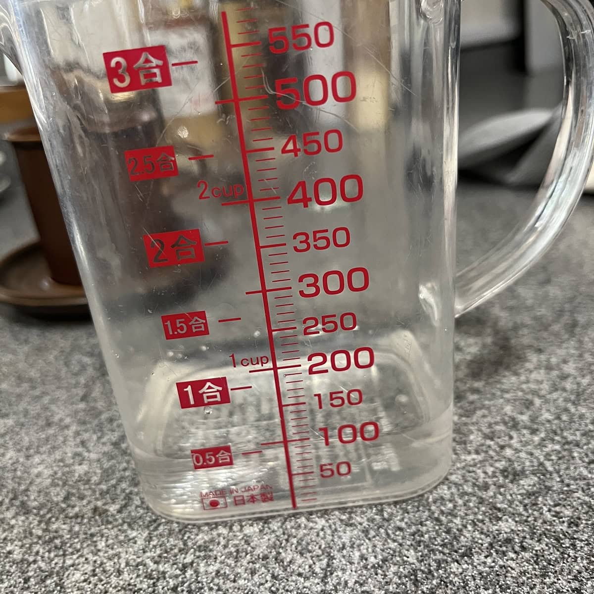 水はほんの少し