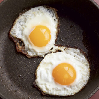 目玉焼きはふちをチリチリにするとおいしい！