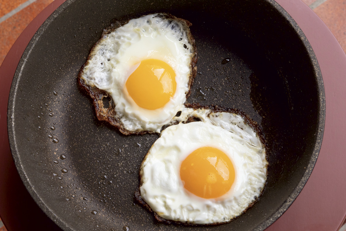 目玉焼きはふちをチリチリにするとおいしい！