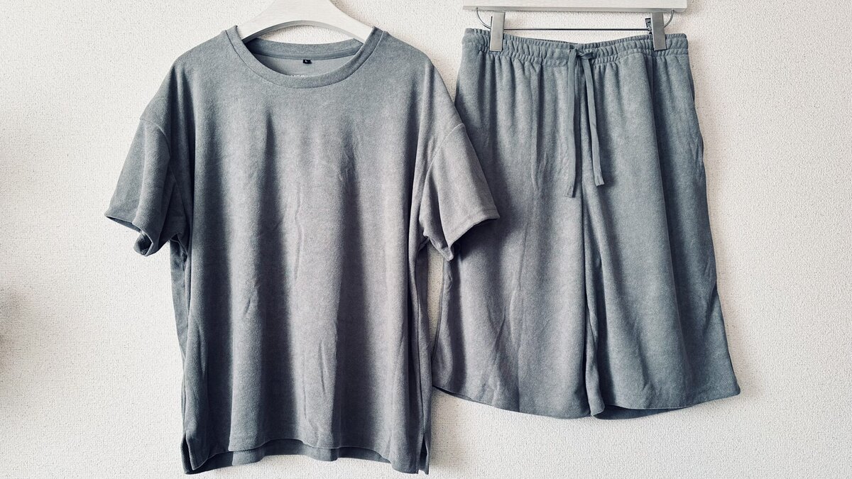 ワークマンのリカバリーウェア「メディヒール」2026年春夏商品：パイルの半袖トップスとハーフパンツ