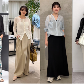 【40代ファッション】露出のバランスが難しい？品よく肌見せを叶えるシアートップス着こなし術