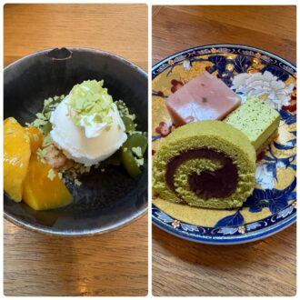 別皿のスイーツも食べ応え十分！