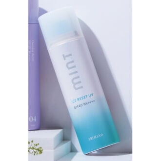 ミント　アイスリセットUV〈ヘアスプレー＆日焼け止め〉【美容室専売品】60g 1760円（アリミノ）