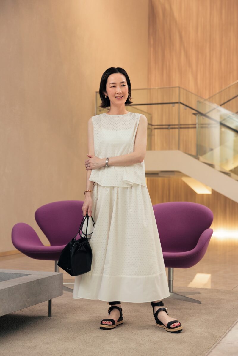 アンフィーロ販売促進山田愛子さんの機能服スナップ
