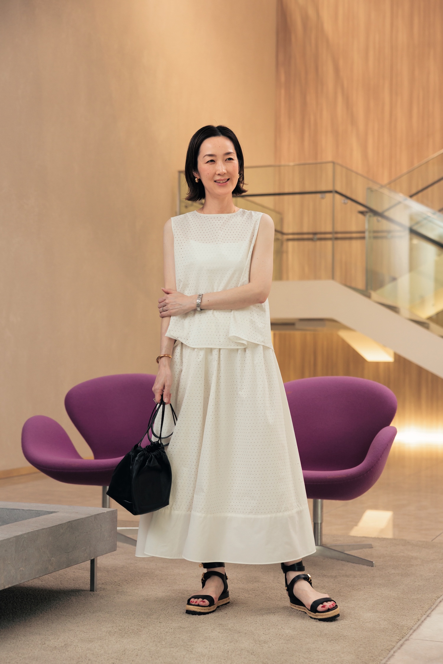 アンフィーロ販売促進山田愛子さんの機能服スナップ