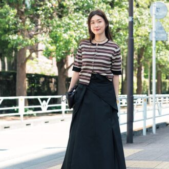 ジャーナルスタンダード レサージュ プレス市川綾子さんの機能服スナップ