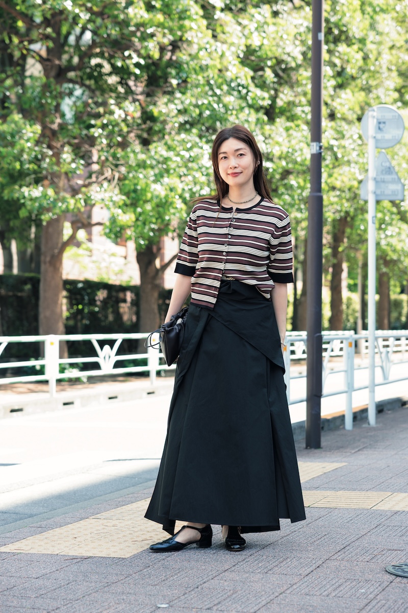 ジャーナルスタンダード レサージュ プレス市川綾子さんの機能服スナップ