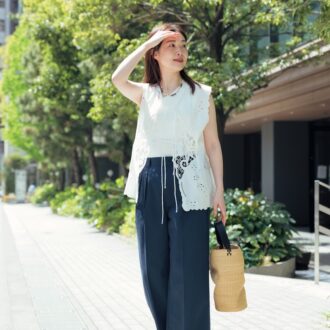 ジャーナルスタンダード レサージュ プレス市川綾子さんの機能服スナップ
