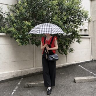5分で完成 雨 コーデ 機能服