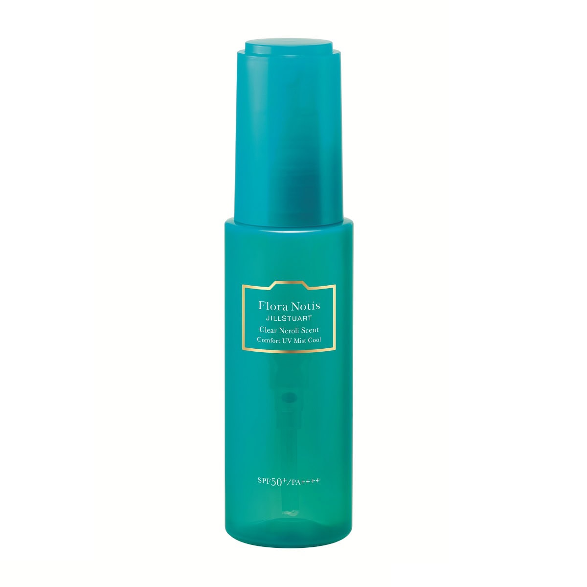 クリアネロリコンフォートUVミスト クール SPF50+・PA++++ UV耐水性★★ 80mL 3300円(フローラノーティス ジルスチュアート)※7月3日限定発売