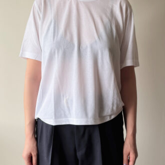 婦人　強撚天竺編みクルーネック半袖Ｔシャツ1,490円（無印良品）