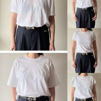 【全てアンダー2,000円！】40代にオススメの5モデルを試着。無印良品のTシャツが想像以上に優秀です！