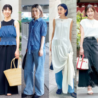 【40代のデニムスナップ】定番なのに洒落て見える人は何が違う？ おしゃれな4人の着こなしを拝見！