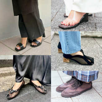 【40代スナップ】肌透けサンダル＆シューズが、大人の夏スタイルを軽やかに♡ 着こなし４選