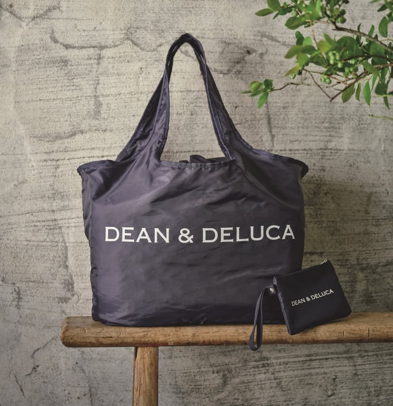 GLOW8月・9月合併号付録「DEAN & DELUCA 大きくてたためるグローサリーバッグ+ストラップ付きポーチ」