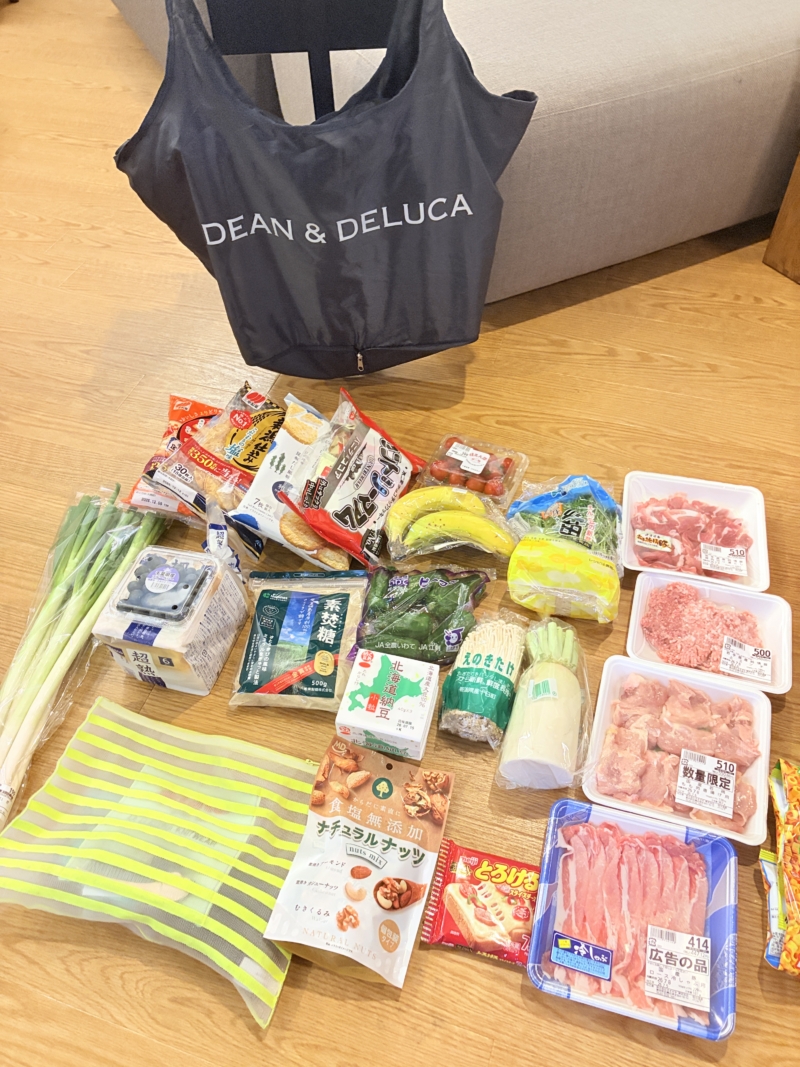 おすすめポイント③スーパー買い出しでかなり購入しても入る大きさ!
