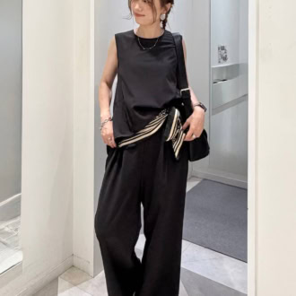 ★しーちゃん★さん 156cm 〈着用アイテム〉 バンダナ/GLOBAL WORK サロペット/GLOBAL WORK バッグ/GLOBAL WORK サンダル/GLOBAL WORK