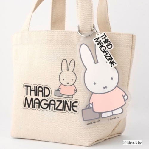 GLOW 2026年10月号2026年10月号 付録【ミッフィー/サードマガジン リップケースにもなるチャーム付きトートBAG】 チャームはリング型カラビナで取り外しできる!