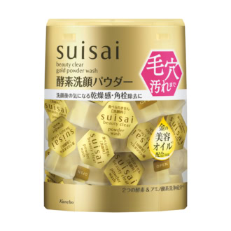 スイサイ ビューティクリア ゴールド パウダーウォッシュ 1回分×32個入 2530円（カネボウ化粧品）