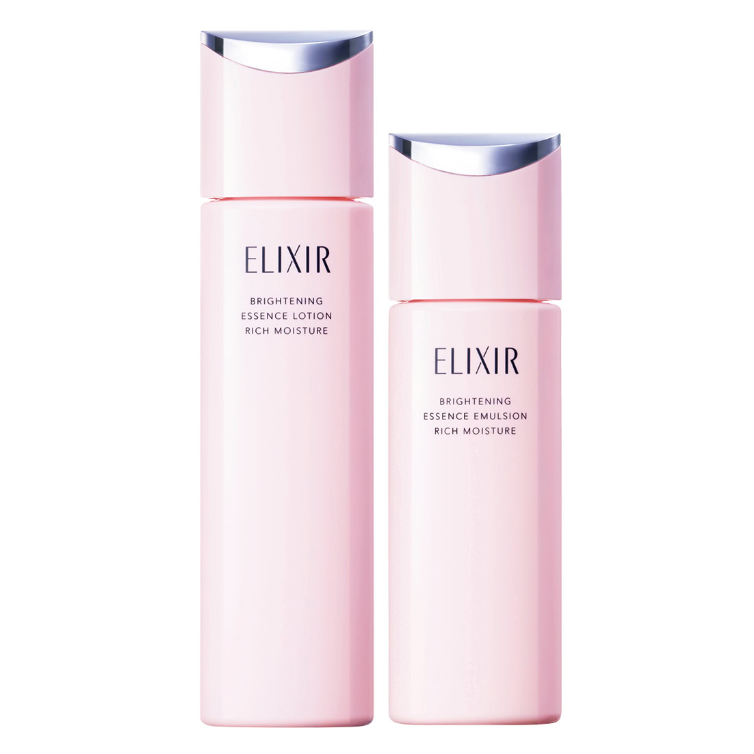 エリクシール ブライトニング ローション　ca［医薬部外品］ 170mL 3740円、同 エマルジョン ca［医薬部外品］130mL 4400円〈価格はともに編集部調べ〉（エリクシール）