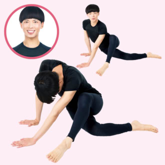 「その浮き輪“肉”、海じゃないんだから返却よ」竹田純の床バレエで《ブルブルお腹まわり》を20秒ストレッチ