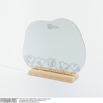 ラウンド型のスタンドミラー きょうだい［約H20×W22.5×D5cm］4620円
