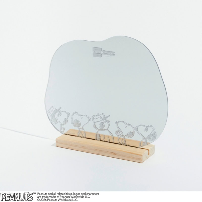 ラウンド型のスタンドミラー きょうだい［約H20×W22.5×D5cm］4620円