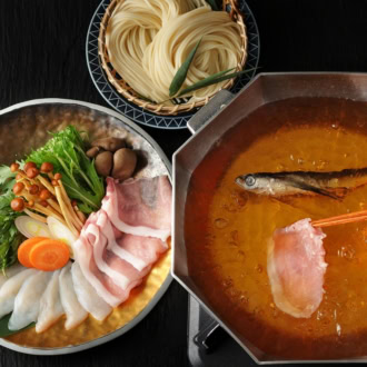 台の物「あご出汁しゃぶしゃぶ」