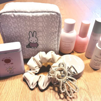 【GLOW10月号増刊付録】かわいくて超優秀！ミッフィーの「立てて使える」収納上手ポーチをレビュー｜かがやき隊　北澤亜由美