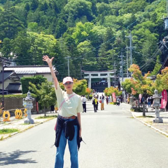 観月ありささんと諏訪大社