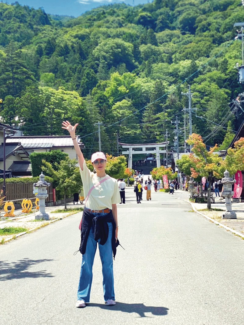 観月ありささんと諏訪大社