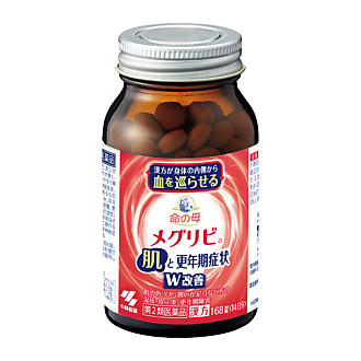 漢方が体の内側から血を巡らせ、更年期症状を改善する。メグリビa【第2類医薬品】 168粒 3850円(小林製薬)