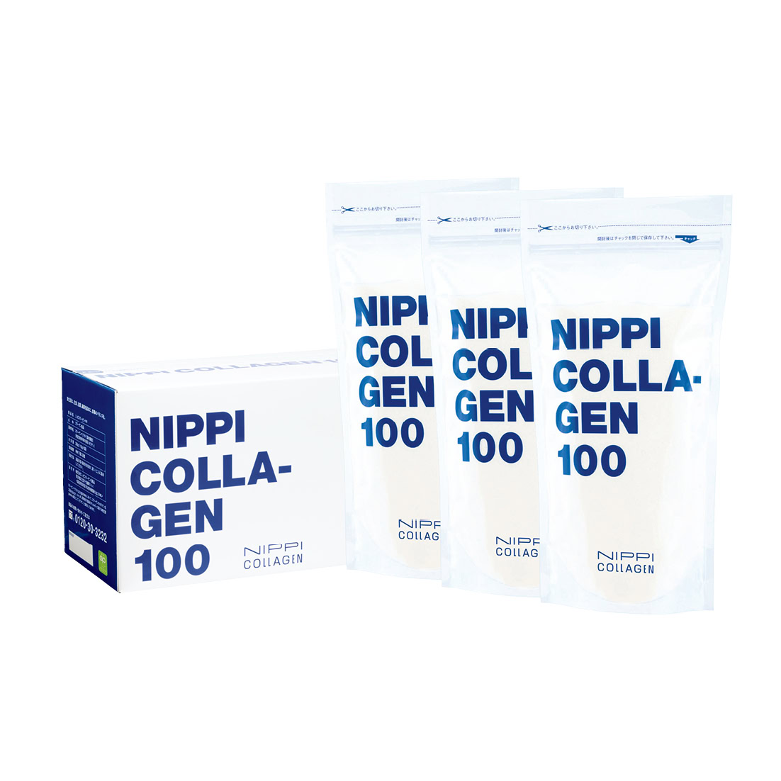ニッピコラーゲン100 110g×3袋入り 5832円（ニッピコラーゲン化粧品）