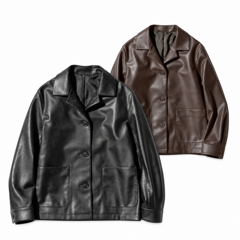 uniqloコーティングリラックスシャツジャケット