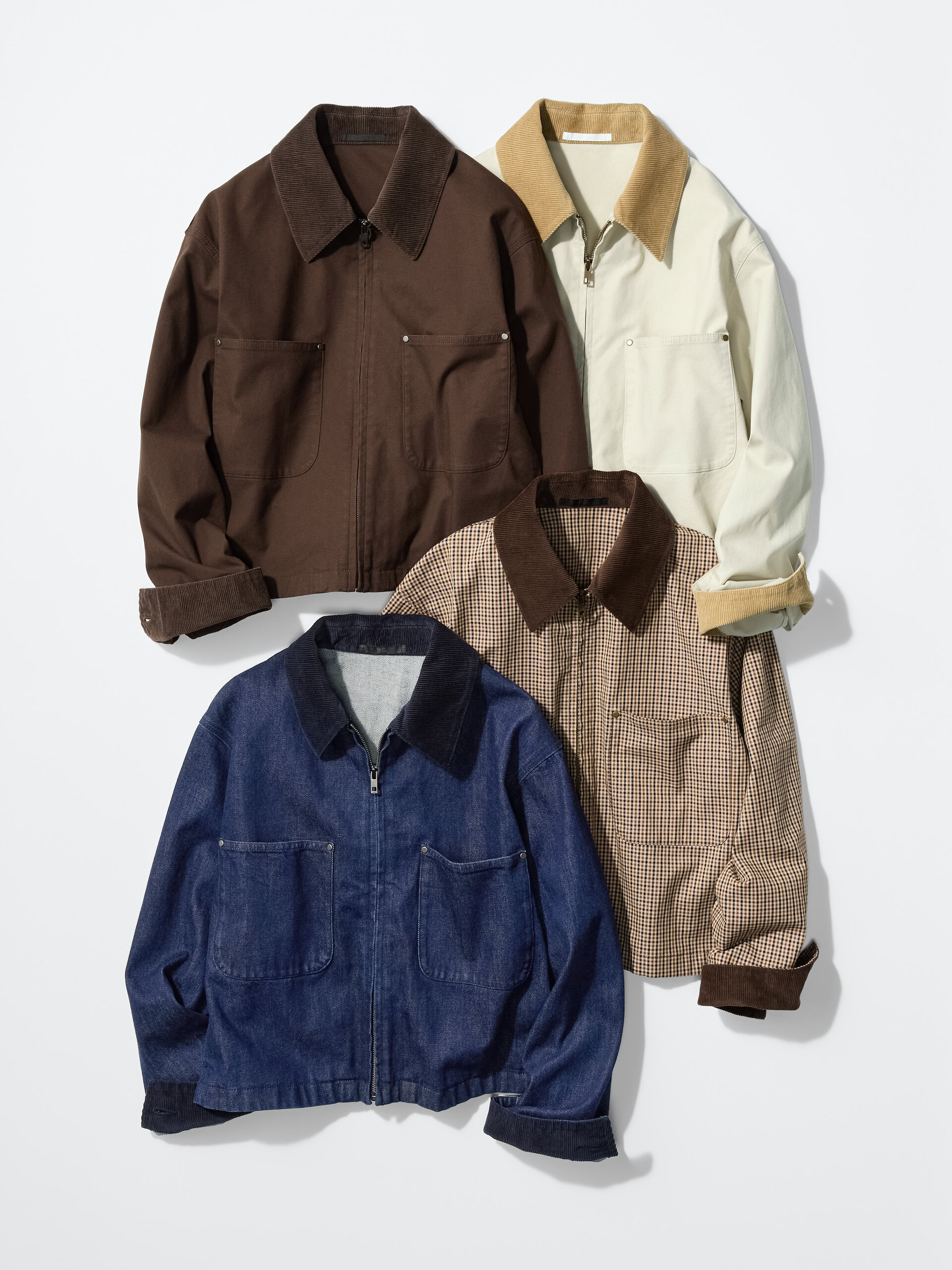 uniqloジップアップショートジャケット